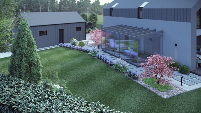 Strefa relaksu w ogrodzie