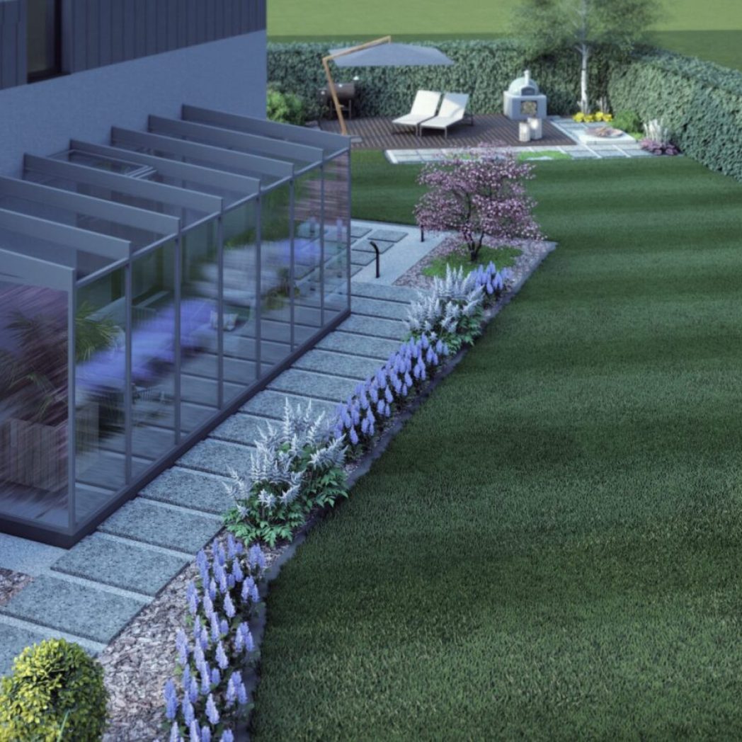 Projekt rabat roślinnych