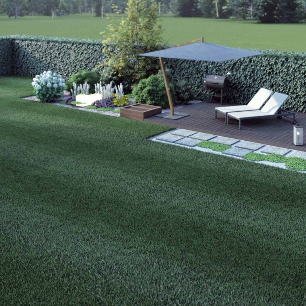 Projekt tarasu w ogrodzie